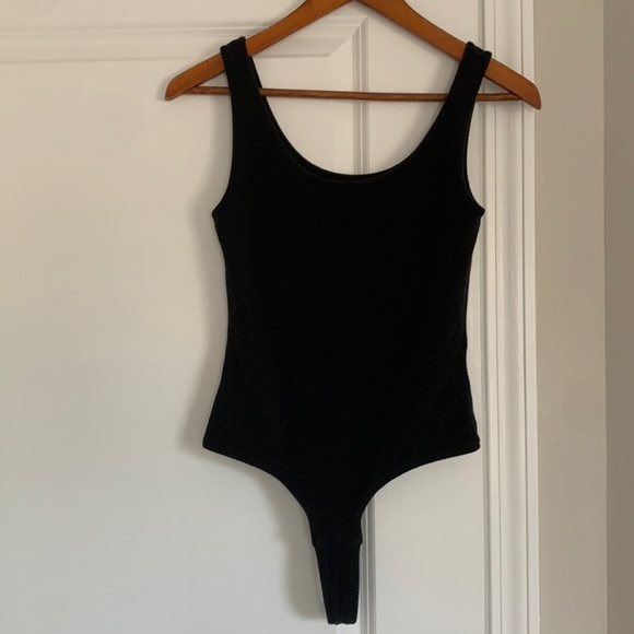 Madewell Tops - Madewell Black Tank Thong Bodysuit